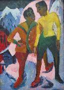 Ernst Ludwig Kirchner Two Brothers, USA oil painting artist
